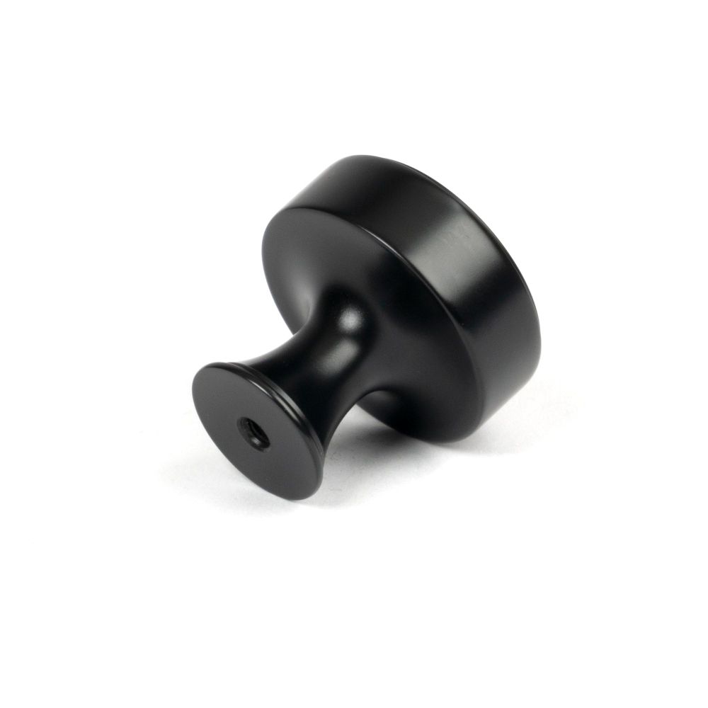From The Anvil - Matt Black Scully Cabinet Knob - 32mm | Sku. 50555 | Trade Door Handles.