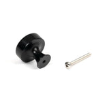 From The Anvil - Matt Black Scully Cabinet Knob - 32mm | Sku. 50555 | Trade Door Handles.
