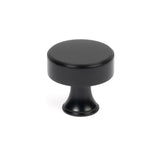 From The Anvil - Matt Black Scully Cabinet Knob - 32mm | Sku. 50555 | Trade Door Handles.