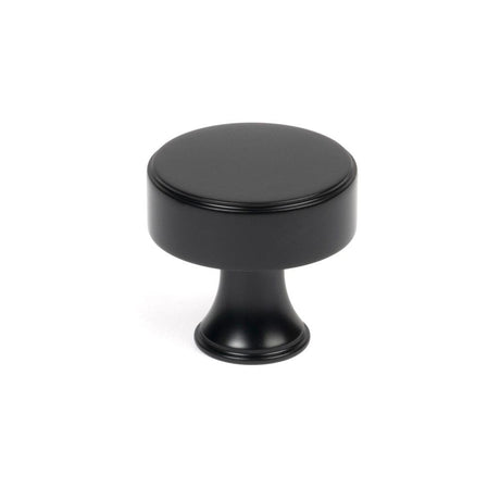 From The Anvil - Matt Black Scully Cabinet Knob - 32mm | Sku. 50555 | Trade Door Handles.