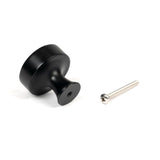 From The Anvil - Matt Black Scully Cabinet Knob - 38mm | Sku. 50556 | Trade Door Handles.
