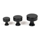 From The Anvil - Matt Black Scully Cabinet Knob - 38mm | Sku. 50556 | Trade Door Handles.