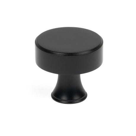From The Anvil - Matt Black Scully Cabinet Knob - 38mm | Sku. 50556 | Trade Door Handles.