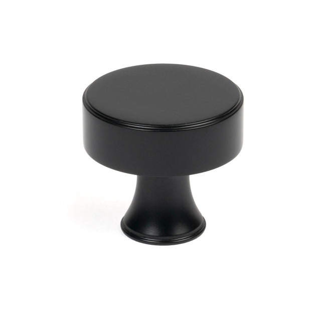 From The Anvil - Matt Black Scully Cabinet Knob - 38mm | Sku. 50556 | Trade Door Handles.