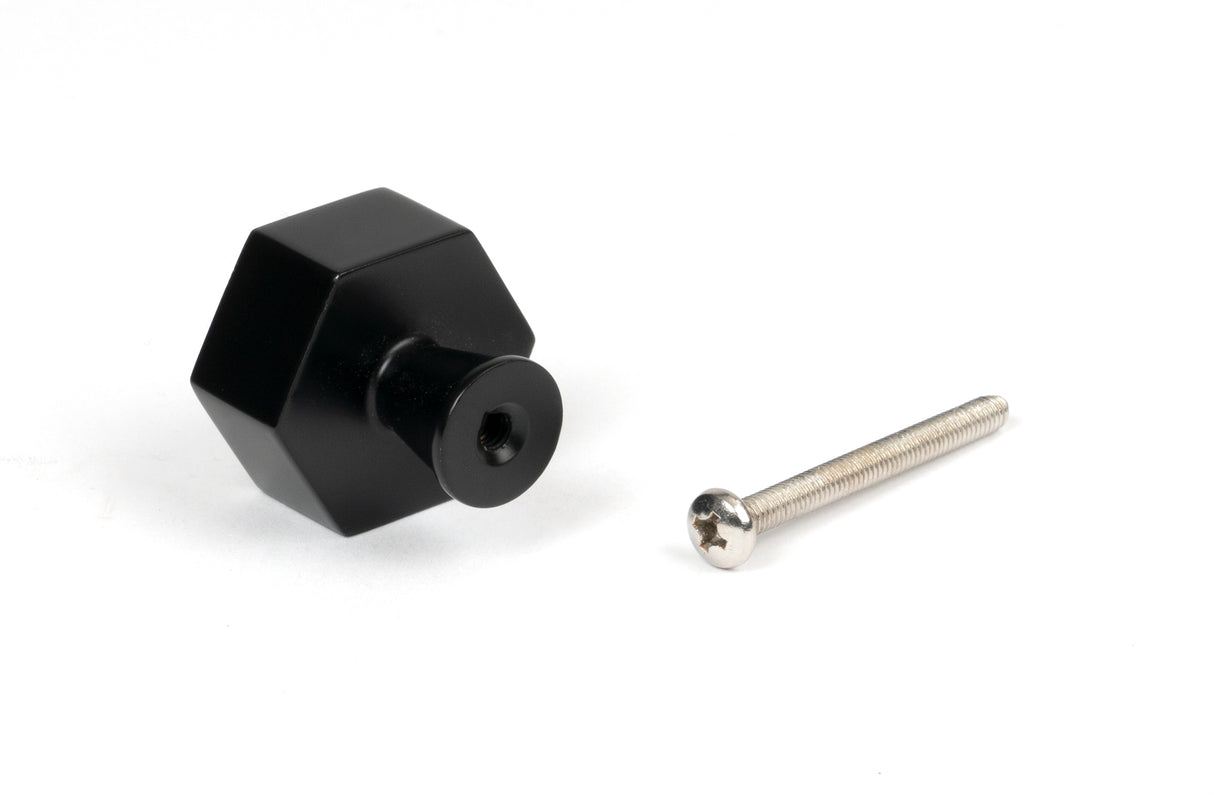 From The Anvil - Matt Black Kahlo Cabinet Knob - 32mm | Sku. 50558 | Trade Door Handles.