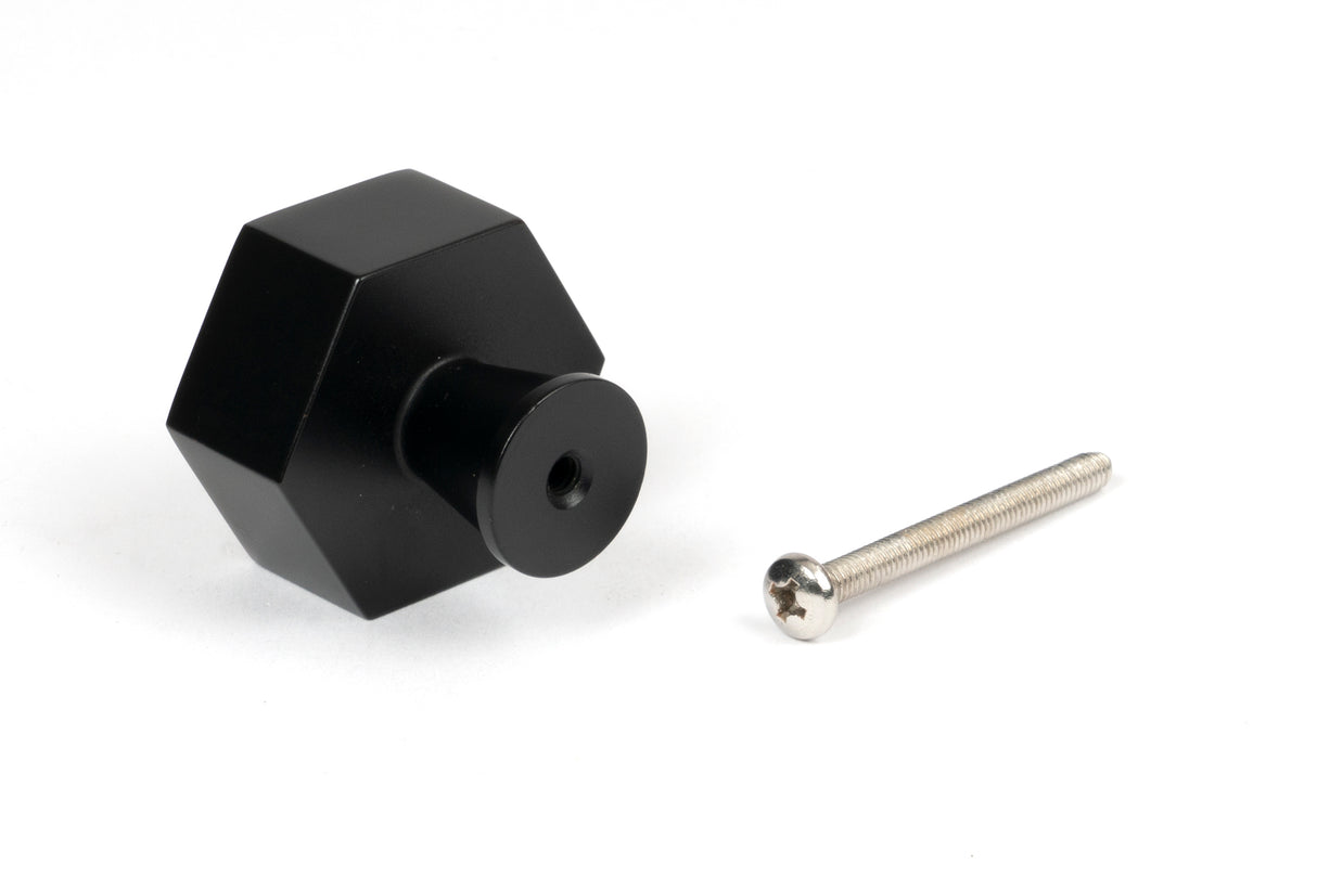 From The Anvil - Matt Black Kahlo Cabinet Knob - 38mm | Sku. 50559 | Trade Door Handles.