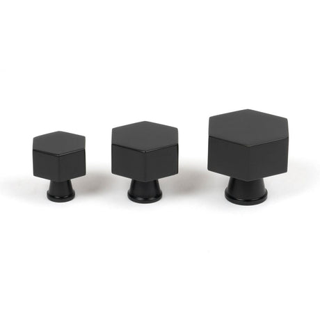 From The Anvil - Matt Black Kahlo Cabinet Knob - 38mm | Sku. 50559 | Trade Door Handles.