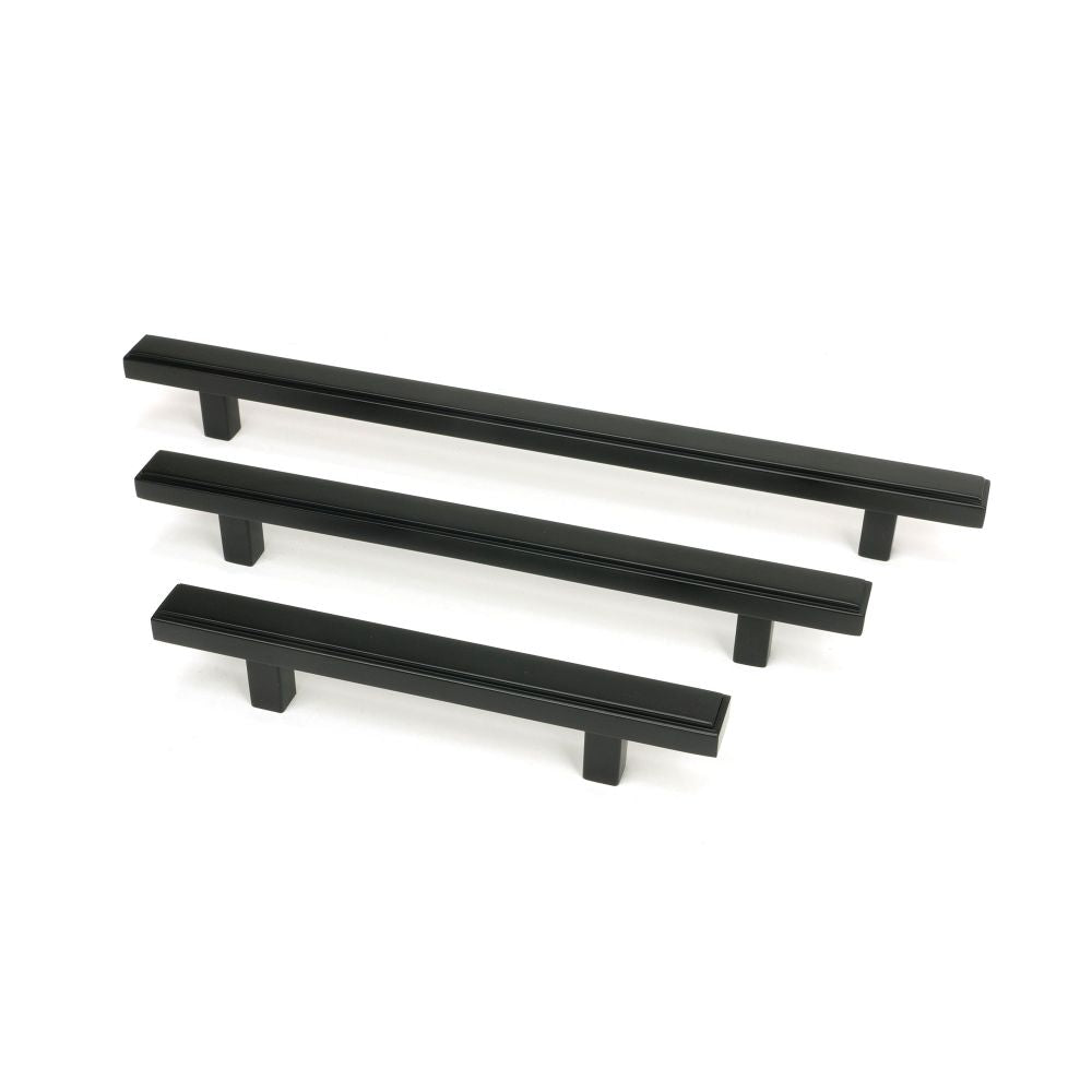 From The Anvil - Matt Black Scully Pull Handle - Small | Sku. 50562 | Trade Door Handles.