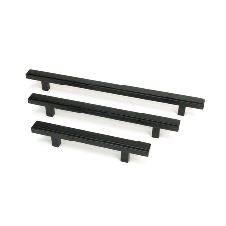 From The Anvil - Matt Black Scully Pull Handle - Small | Sku. 50562 | Trade Door Handles.