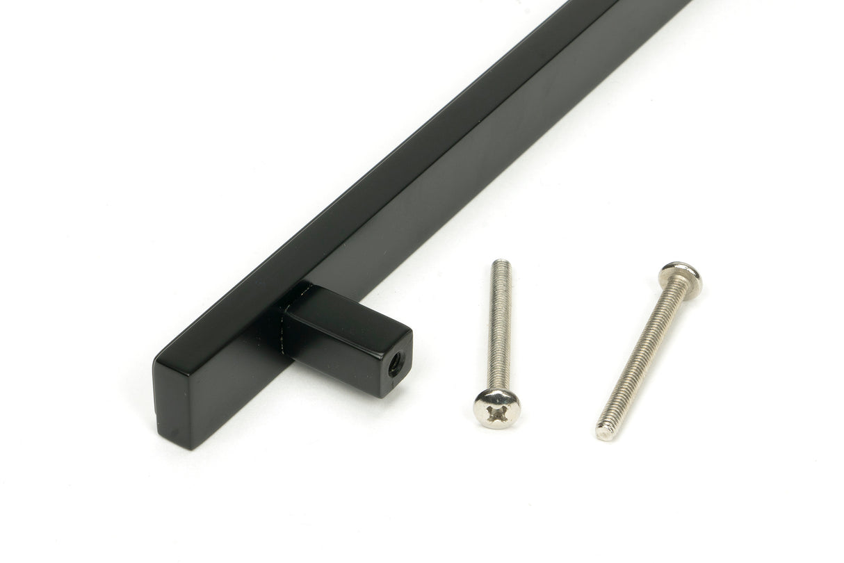From The Anvil - Matt Black Scully Pull Handle - Medium | Sku. 50563 | Trade Door Handles.