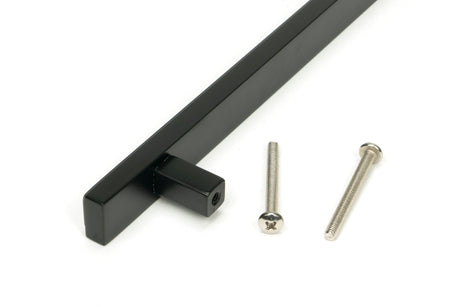 From The Anvil - Matt Black Scully Pull Handle - Medium | Sku. 50563 | Trade Door Handles.