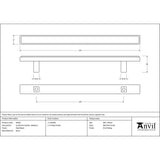 From The Anvil - Matt Black Scully Pull Handle - Medium | Sku. 50563 | Trade Door Handles.