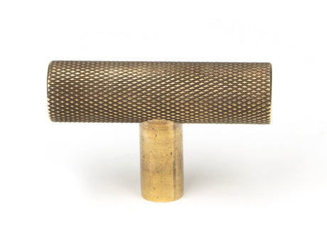 From The Anvil - Aged Brass Brompton T-Bar | Sku. 50569 | Trade Door Handles.