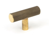From The Anvil - Aged Brass Brompton T-Bar | Sku. 50569 | Trade Door Handles.