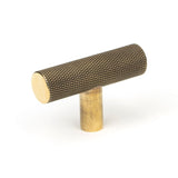 From The Anvil - Aged Brass Brompton T-Bar | Sku. 50569 | Trade Door Handles.