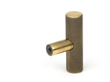From The Anvil - Aged Brass Brompton T-Bar | Sku. 50569 | Trade Door Handles.