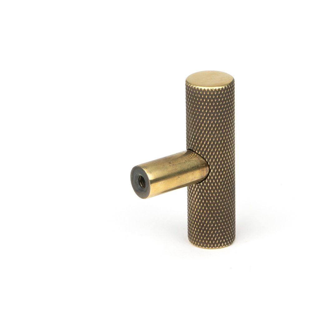 From The Anvil - Aged Brass Brompton T-Bar | Sku. 50569 | Trade Door Handles.