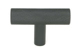 From The Anvil - Matt Black Brompton T-Bar | Sku. 50573 | Trade Door Handles.