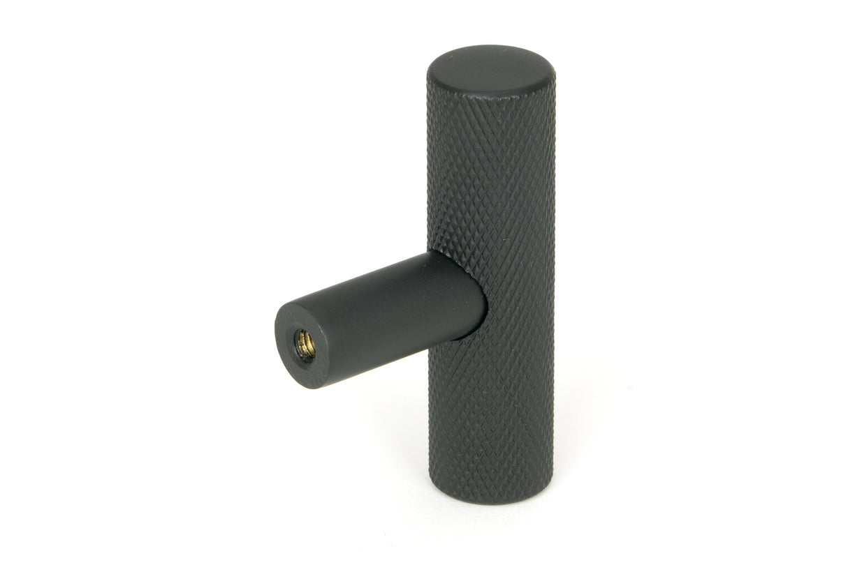 From The Anvil - Matt Black Brompton T-Bar | Sku. 50573 | Trade Door Handles.