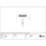 From The Anvil - Matt Black Brompton T-Bar | Sku. 50573 | Trade Door Handles.