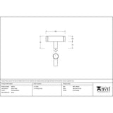 From The Anvil - Polished Brass Kelso T-Bar | Sku. 50574 | Trade Door Handles.