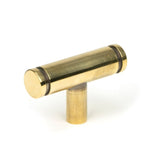From The Anvil - Aged Brass Kelso T-Bar | Sku. 50575 | Trade Door Handles.