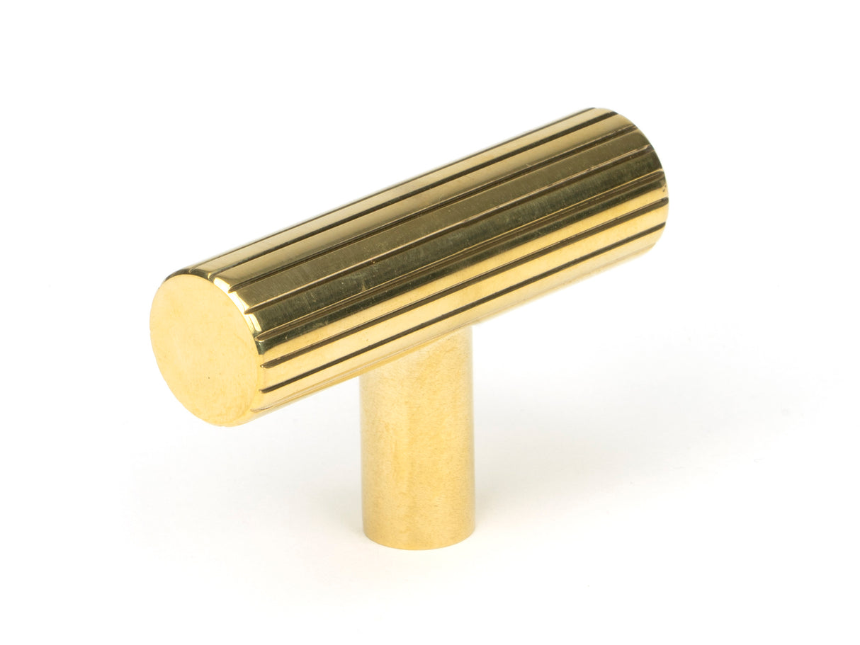 From The Anvil - Polished Brass Judd T-Bar | Sku. 50580 | Trade Door Handles.