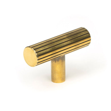 From The Anvil - Aged Brass Judd T-Bar | Sku. 50581 | Trade Door Handles.