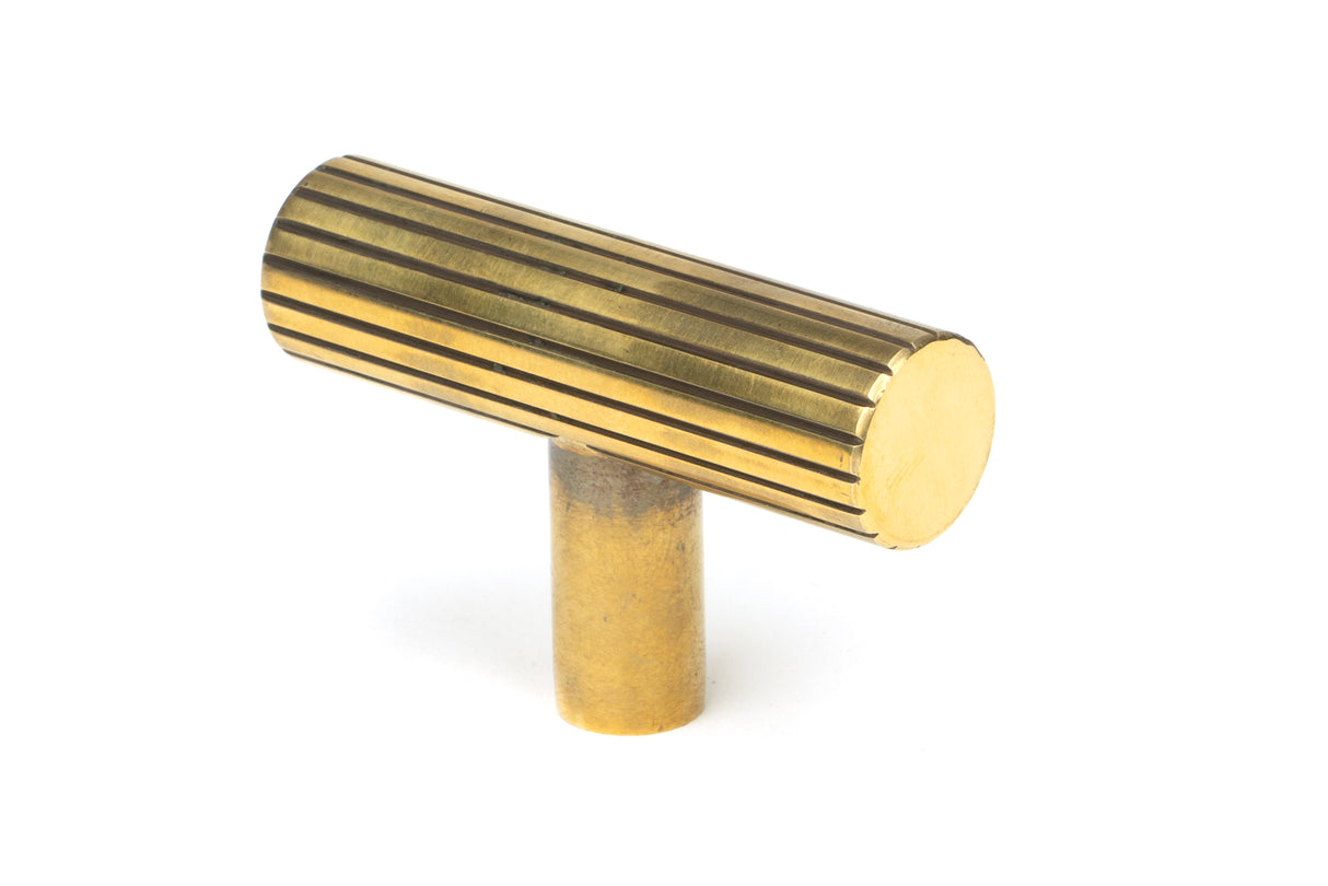 From The Anvil - Aged Brass Judd T-Bar | Sku. 50581 | Trade Door Handles.