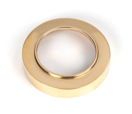 From The Anvil - Polished Brass Round Euro Escutcheon (Plain) | Sku. 50592 | Trade Door Handles.