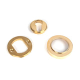 From The Anvil - Polished Brass Round Euro Escutcheon (Plain) | Sku. 50592 | Trade Door Handles.
