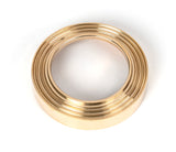 From The Anvil - Polished Brass Round Euro Escutcheon (Beehive) | Sku. 50594 | Trade Door Handles.