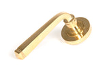 From The Anvil - Polished Brass Avon Round Lever on Rose Set (Plain) - Unsprung | Sku. 50597 | Trade Door Handles.