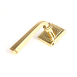 From The Anvil - Polished Brass Avon Round Lever on Rose Set (Square) - Unsprung | Sku. 50603 | Trade Door Handles.