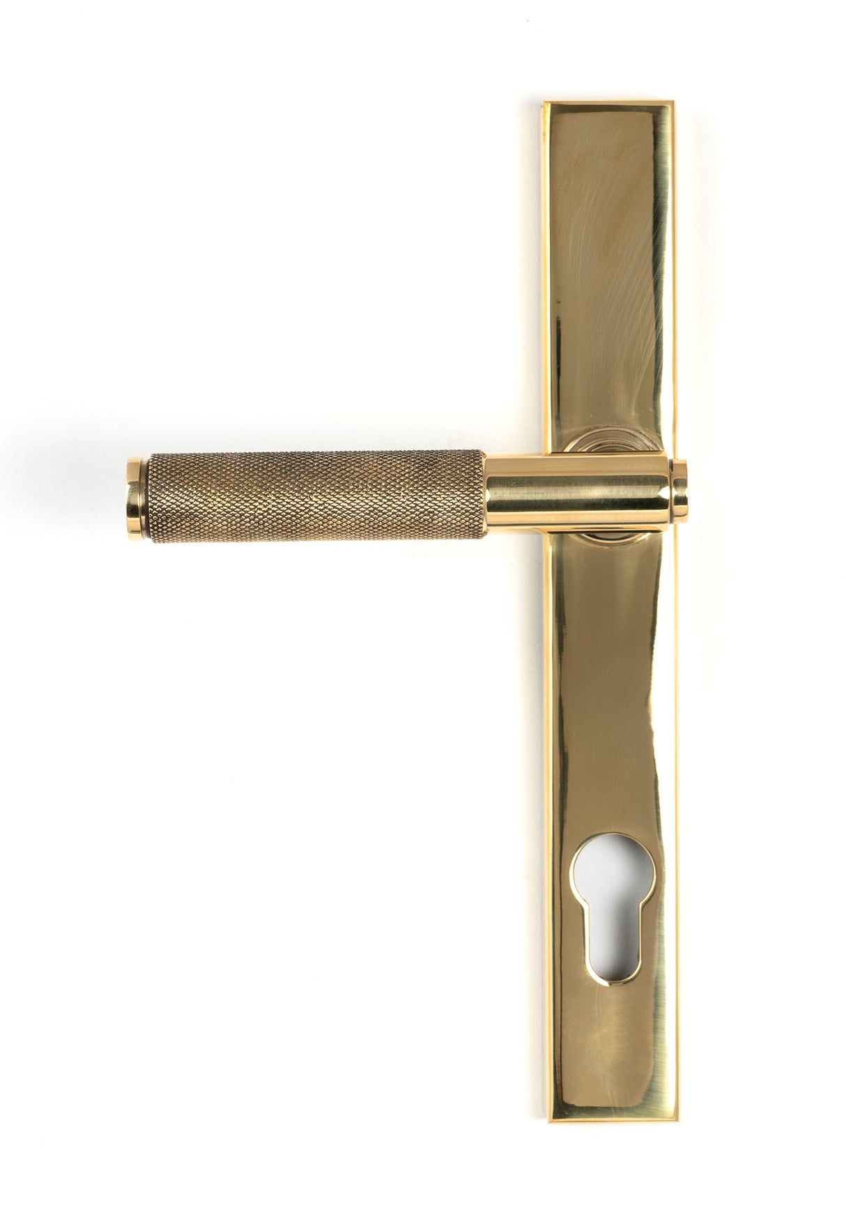 From The Anvil - Polished Brass Brompton Slimline Lever Espag. Lock Set | Sku. 50604 | Trade Door Handles.