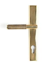 From The Anvil - Polished Brass Brompton Slimline Lever Espag. Lock Set | Sku. 50604 | Trade Door Handles.