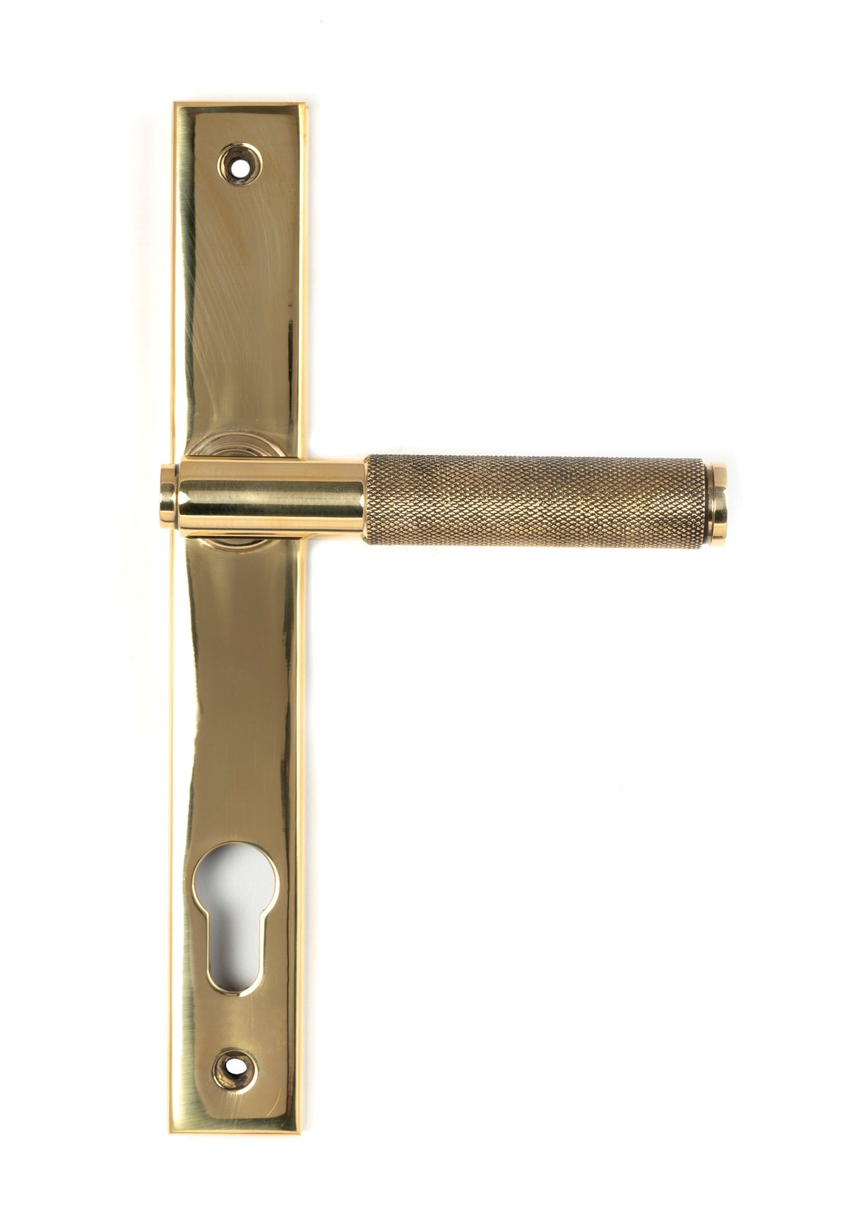 From The Anvil - Polished Brass Brompton Slimline Lever Espag. Lock Set | Sku. 50604 | Trade Door Handles.