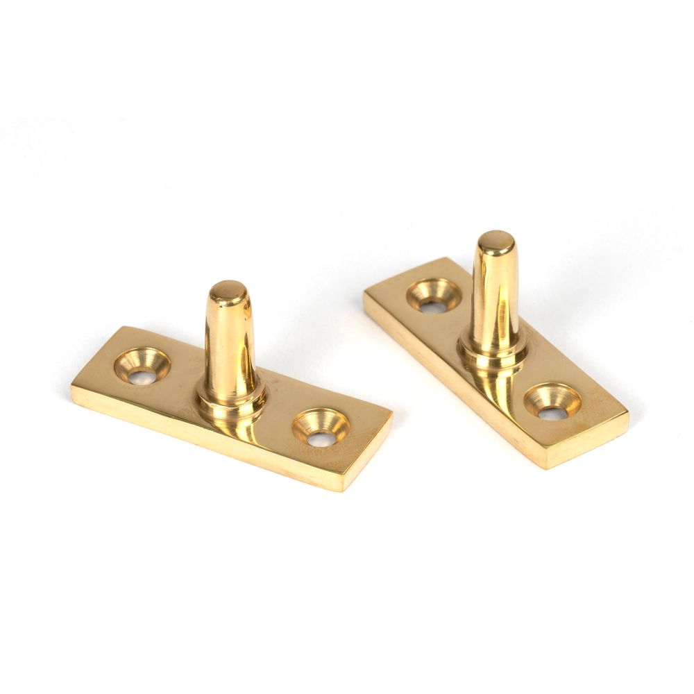 From The Anvil - Polished Brass 8" Brompton Stay | Sku. 50615 | Trade Door Handles.