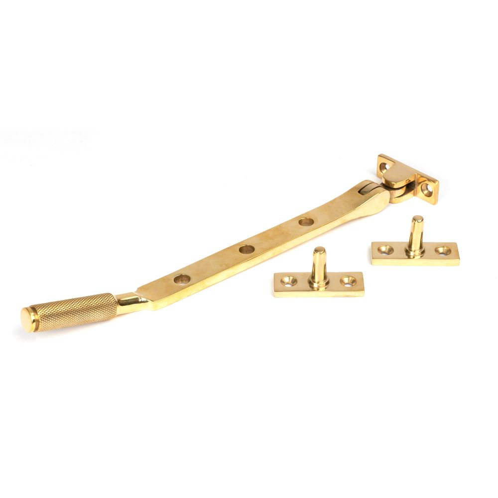 From The Anvil - Polished Brass 8" Brompton Stay | Sku. 50615 | Trade Door Handles.