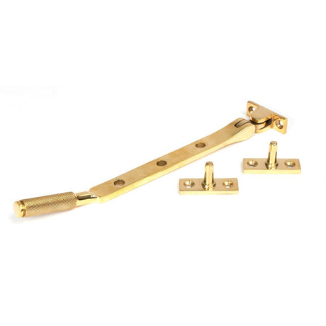 From The Anvil - Polished Brass 8" Brompton Stay | Sku. 50615 | Trade Door Handles.