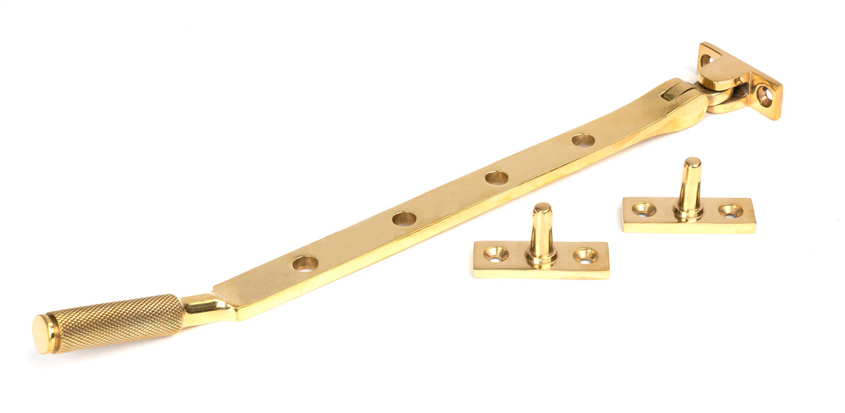 From The Anvil - Polished Brass 10" Brompton Stay | Sku. 50616 | Trade Door Handles.