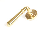 From The Anvil - Polished Brass Newbury Lever on Rose Set (Art Deco) | Sku. 50620 | Trade Door Handles.