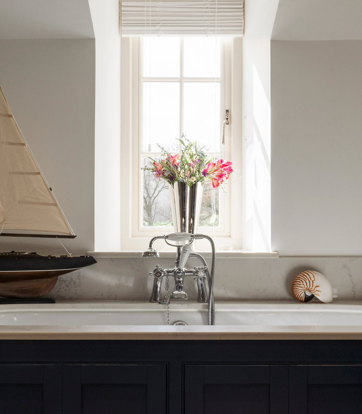 From The Anvil - Polished Marine SS (316) Newbury Espag - LH | Sku. 50626 | Trade Door Handles.