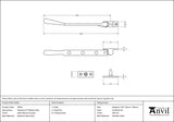From The Anvil - Satin Marine SS (316) 8" Newbury Stay | Sku. 50633 | Trade Door Handles.
