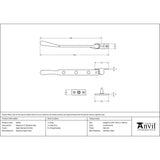 From The Anvil - Satin Marine SS (316) 8" Newbury Stay | Sku. 50633 | Trade Door Handles.