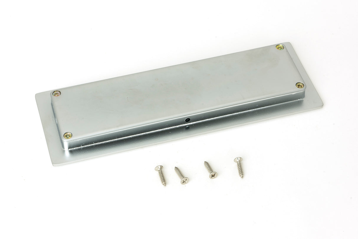 From The Anvil - Satin Chrome 175mm Art Deco Rectangular Pull | Sku. 50636 | Trade Door Handles.