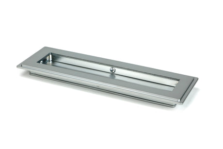 From The Anvil - Satin Chrome 175mm Art Deco Rectangular Pull | Sku. 50636 | Trade Door Handles.