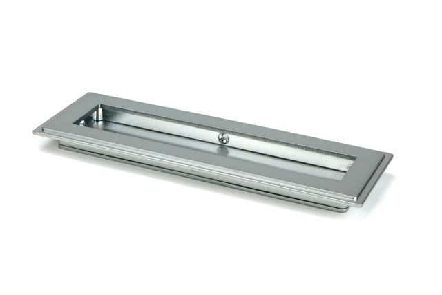 From The Anvil - Satin Chrome 175mm Art Deco Rectangular Pull | Sku. 50636 | Trade Door Handles.