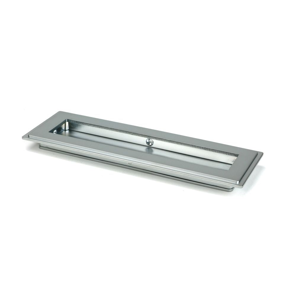 From The Anvil - Satin Chrome 175mm Art Deco Rectangular Pull | Sku. 50636 | Trade Door Handles.
