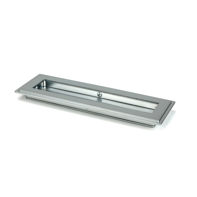 From The Anvil - Satin Chrome 175mm Art Deco Rectangular Pull | Sku. 50636 | Trade Door Handles.